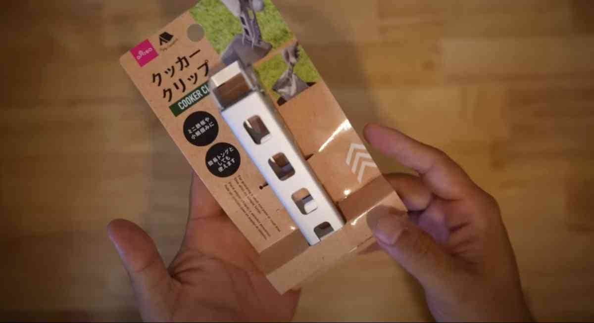 セブンイレブンで購入したダイソーのクッカークリップ